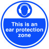THIS IS AN EAR PROTECTION ZONE - ANTI-SLIP