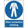 210X148MM WEAR PROTECTIVE CLOTHING - RIGID