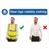 420 X 594MM WEAR HIGH VISIBILITY CLOTHING - RIGID