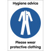 A4 PLEASE WEAR PROTECTIVE CLOTHING - REPOSITIONABLE VINYL
