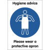 A4 PLEASE WEAR A PROTECTIVE APRON - REPOSITIONABLE VINYL