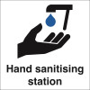 200X200 HAND SANITISING STATION - REPOSITIONABLE VINYL
