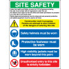 UNDER THE HEALTH AND SAFETY WORK ACT SITE SAFETY BOARD