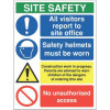 SITE SAFETY ALL VISITORS REPORT TO SITE OFFICE