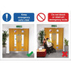 420 X 594MM KEEP EMERGENCY EXITS CLEAR / DO NOT BLOCK OR OBSTRUCT EMERGENCY EXITS - RIGID