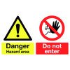 DANGER HAZARD AREA DO NOT ENTER