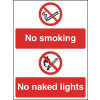 210X148MM NO SMOKING NO NAKED LIGHT - RIGID