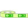 40MMX10MM RUNNING MAN ARROW LEFT PHOTOLUMINESCENT TAPE