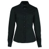 KUSTOM KIT LADIES LONG SLEEVE BUSINESS SHIRT - BLACK - 6