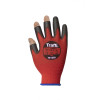 TRAFFI TG1220 X-DURA 3-DIGIT PU CUT LEVEL A SAFETY GLOVE-RED-L/9
