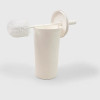 DOMED HEAD TOILET BRUSH & ENCLOSED HOLDER