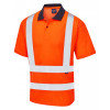 Croyde Hi Vis S/Sleeve Poloshirt Orange