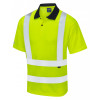 Croyde Hi Vis S/Sleeved Poloshirt Yellow