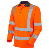 Woolsery Hi Vis L/Sleeve Poloshirt Orange