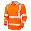 Barricane Hi Vis L/Sleeve Poloshirt Orange