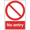 NO ENTRY RELECTIVE SIGN