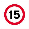 15MPH - STANCHION SIGN