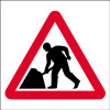 MEN AT WORK - STANCHION SIGN