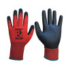 PU Palm Coated Glove Red
