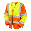 Wrafton Hi-Vis Superior Waistcoat L/Sleeve Yellow/Orange