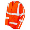Meshaw Hi Vis L/Sleeve LFS AS Waistcoat Orange
