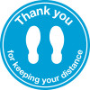 THANK YOUR FOR KEEPING YOUR BLUE ANTI-SLIP FLOOR SIGN