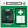 MODULEAN LITE - FIRST AID BOARD - H.500 X W.500 - GREEN