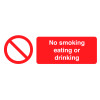 NO SMOKING EATING OR DRINKING - LABELS (PK/6)