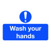 58X90MM WASH YOUR HANDS - PK OF 6