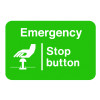 58X90MM EMERGENCY STOP BUTTON - PK OF 6