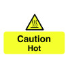 58X90MM CAUTION HOT - PK OF 6