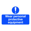 WEAR PERSONAL PROTECTIVE EQUIPMENT - LABELS (PK/6)