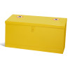 HAZ CABS SLOPING TOP BIN 35LTR HASP/STAPLE-YELLOW (610/540x1170x457)