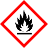 FLAMMABLE SIGN - 100X100MM