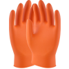 DG MAXIM HEAVY DUTY ORANGE FISHSCALE 6MIL GLOVE - ORANGE -L/9 (BOX/50)