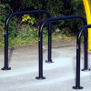 SHEFFIELD CYCLE STAND - BOLT DOWN - GALVANISED + BLACK