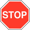 600MM STOP CLASS 1 REFLECTIVE TRAFFIC SIGN (POST)