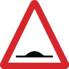 600MM SPEED BUMP CLASS 1 REFLECTIVE TRAFFIC SIGN (POST)