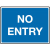 450 X 600MM NO ENTRY CLASS 1 REFLECTIVE TRAFFIC SIGN (POST)