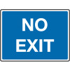 450 X 600MM NO EXIT CLASS 1 REFLECTIVE TRAFFIC SIGN (POST)