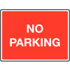 450 X 600MM NO PARKING CLASS 1 REFLECTIVE TRAFFIC SIGN (POST)