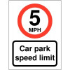 5MPH CAR PARK SPEED LIMIT