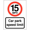 15MPH CAR PARK SPEED LIMIT