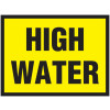 HIGH WATER STANCHION SIGN - STANCHION SIGN