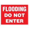 FLOODING DO NOT ENTER - STANCHION SIGN