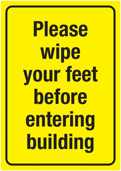A4 PLEASE WIPE YOUR FEET BEFORE ENTER RP