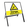 HEAVYDUTY TEMPORARY WINTER SIGN KIT - SLIPPERY