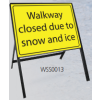 HEAVYDUTY TEMPORARY WINTER SIGN KIT - WALKWAY CLOSED