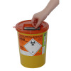 ORANGE SHARPS DISPOSAL BIN 3.75L