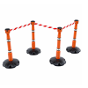 (KIT01) ORANGE WITH BLACK/YELLOW CHEVRON TAPE.